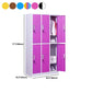 Matte Finish Cabinet with Metal Door Modern Hinged Door Wardrobe