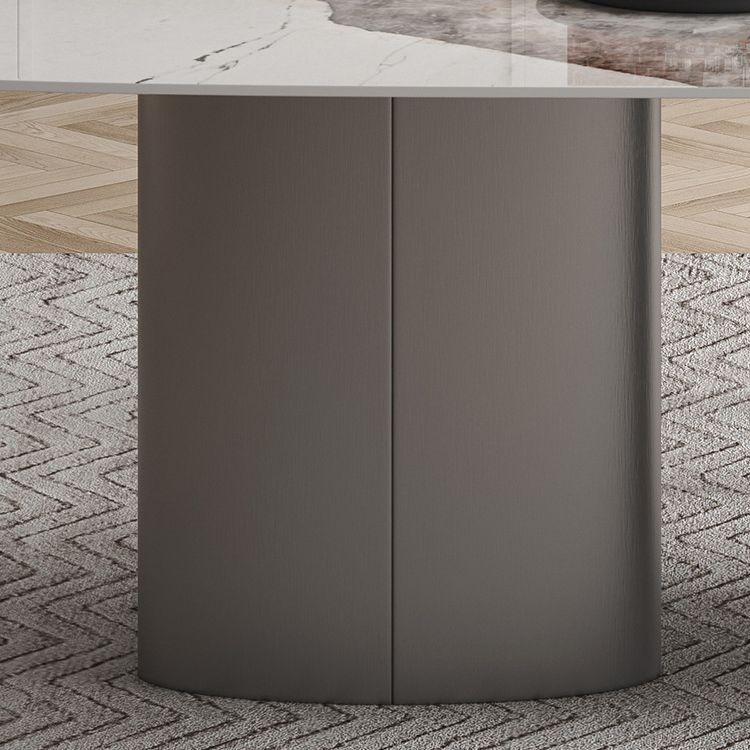 Modern Sintered Stone Top Dining Set Rectangle 1/4/5/6 Pieces Dining Table with Chairs Clearhalo 'Dining Room Sets' 'Dining Tables & Seating' 'dining_room_set' 'furn' 'furn_dining_room_set' 'Furniture' 'furniture_dining_room_set' 'Kitchen & Dining Furniture' 1200x1200_e1529315-8769-4186-acc4-3a4952c6035a