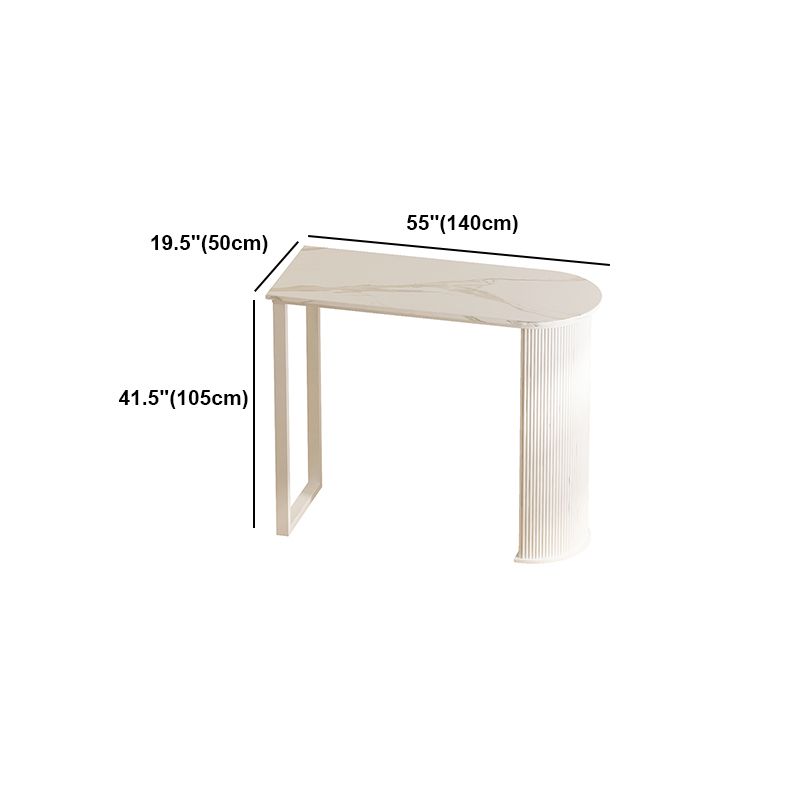 White Modern Style Specialty Bar Table in Faux Marble and Metal Milk Tea Shop Bar Table Clearhalo 'Bar Furniture' 'Bar Tables' 'bar_tables' 'furn' 'furn_bar_tables' 'Furniture' 'furniture_bar_tables' 'Kitchen & Dining Furniture' 1200x1200_e1533873-fe11-443c-84a6-4cb2c3332252