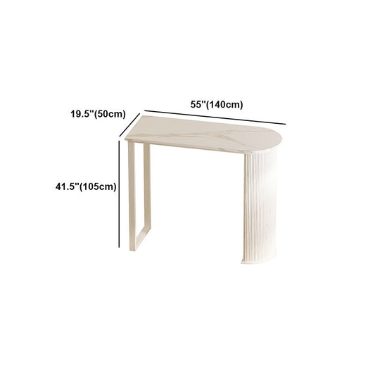 White Modern Style Specialty Bar Table in Faux Marble and Metal Milk Tea Shop Bar Table Clearhalo 'Bar Furniture' 'Bar Tables' 'bar_tables' 'furn' 'furn_bar_tables' 'Furniture' 'furniture_bar_tables' 'Kitchen & Dining Furniture' 1200x1200_e1533873-fe11-443c-84a6-4cb2c3332252