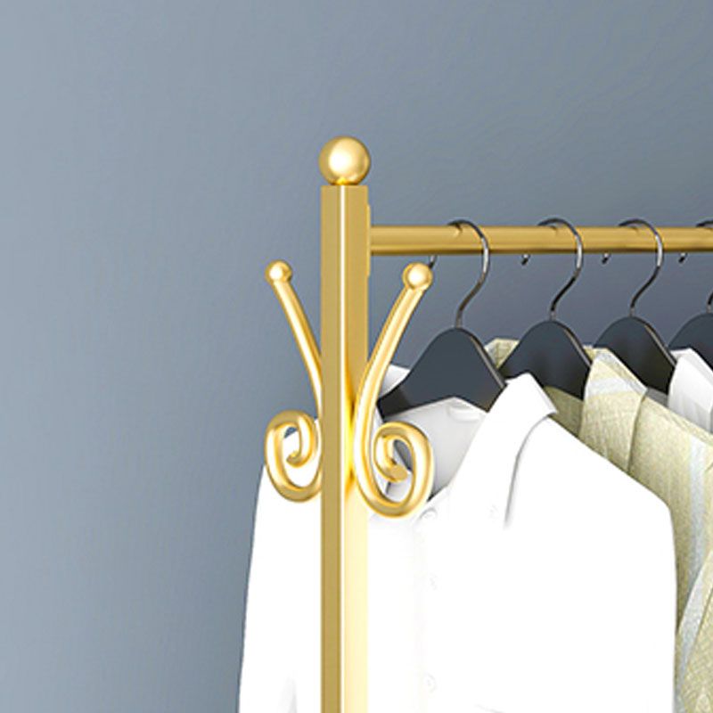 Estante de metal contemporáneo estante para colgar y ganchos