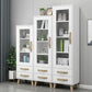 Closed Back Engineered Wood Bookshelf Standard Contemporary Bookcase