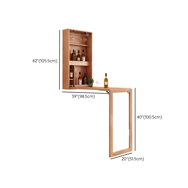 Folding Counter Height Pub Set 1/2/3 Pcs Wood Frame Bar Table and Stools Clearhalo 'Bar Furniture' 'furn' 'furn_home_bar_bar_sets' 'Furniture' 'Home Bars & Bar Sets' 'home_bar_bar_sets' 'Kitchen & Dining Furniture' 1200x1200_e154caa0-32cf-4d06-81bf-f70858d1bf01