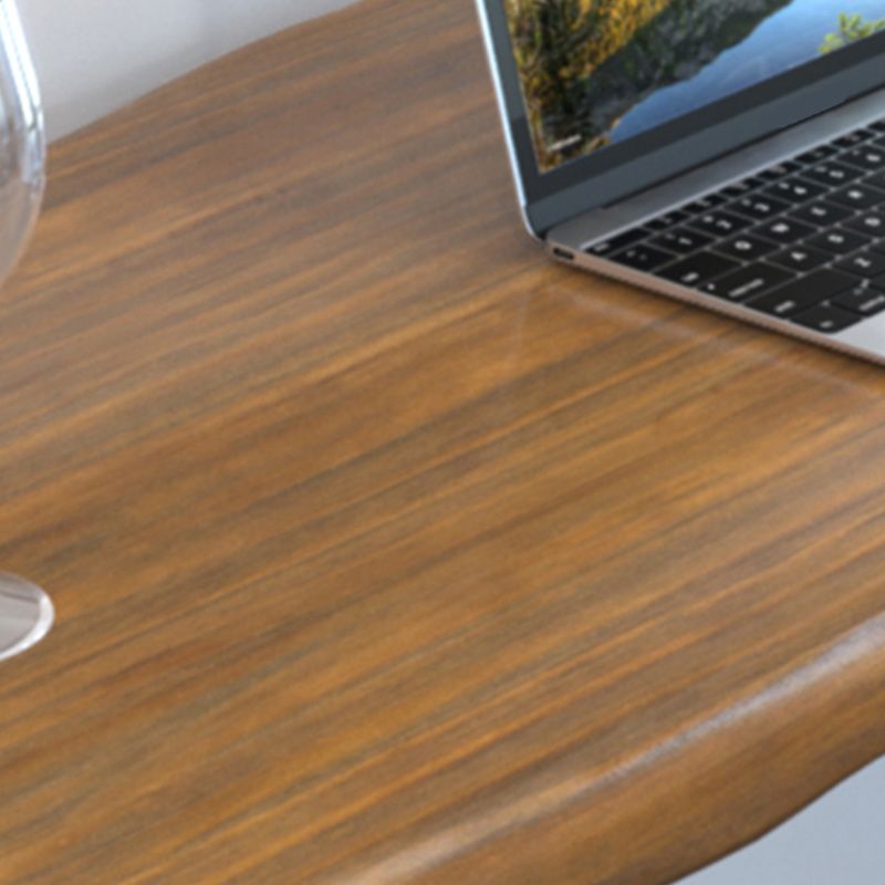 Pine Wood Bar Dining Table Modern Rectangle Bar Table with Trestle for Kitchen