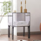 Modern Bed Cabinet Acrylic Open Storage Legs Included Bed Nightstand Clearhalo 'Bedroom Furniture' 'furn' 'furn_night_stand' 'Furniture' 'night_stand' 'Nightstands' 1200x1200_e155cb71-683e-4489-8073-c0b755a2db77
