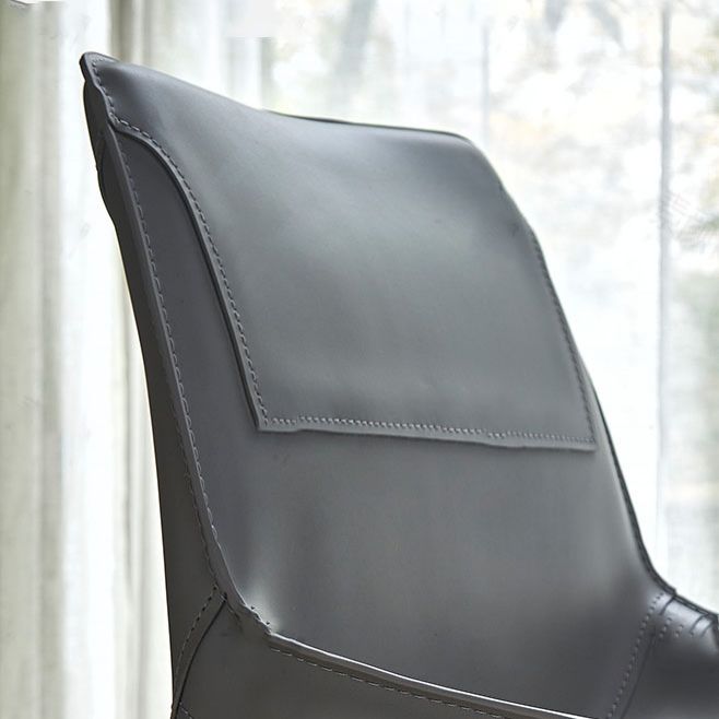 Dining Room Leather Modern Indoor-Outdoor Chair Armless Solid Back Chair Clearhalo ' kitchen&dining_furn' 'Dining Chairs' 'Dining Tables & Seating' 'dining_chair' 'furn' 'furn_dining_chair' 'Furniture' 'furniture_dining_chair' 'Kitchen & Dining Furniture' 'kitchen' 1200x1200_e156d63e-bfd3-4a45-873a-4c53135eac1e