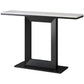Tableau d'accent supérieur en marbre avec base de piédestal pour Hall 31,5 "High Console Table