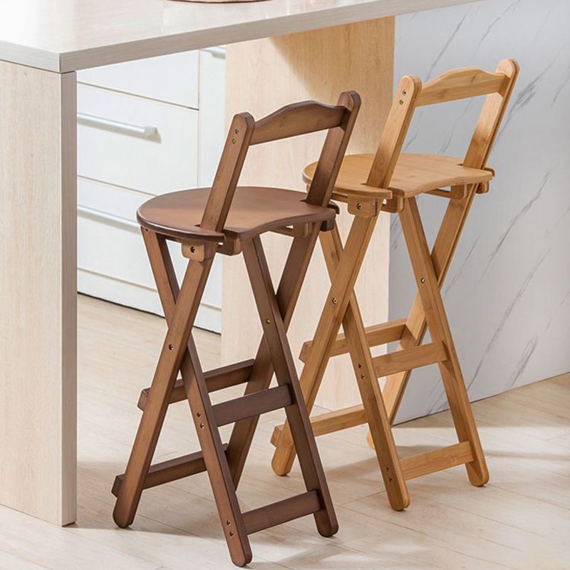 Modern Armless Foldable Counter Stool Wood Kitchen Bar Stool with Wooden Seat Clearhalo 'Bar Furniture' 'Bar Stools' 'bar_stools' 'furn' 'furn_bar_stools' 'furniture_bar_stools' 'Kitchen & Dining Furniture' 'kitchen&dining_furn' 'kitchen' 'kitchen_furn' Furniture' 1200x1200_e158d6c2-af80-4d64-964d-14f6ab42811f