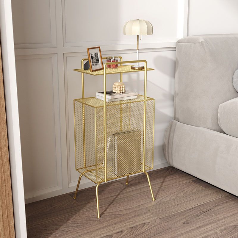 27.5 "H Bibliothèque de style contemporain Metal Open Back Bookshelf pour la maison