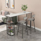 Contemporary Bar Counter Table Sintered Stone Table for Kitchen Clearhalo 'Bar Furniture' 'Bar Tables' 'bar_tables' 'furn' 'furn_bar_tables' 'Furniture' 'furniture_bar_tables' 'Kitchen & Dining Furniture' 1200x1200_e15abf5e-35c6-4370-836c-6af22f59955f