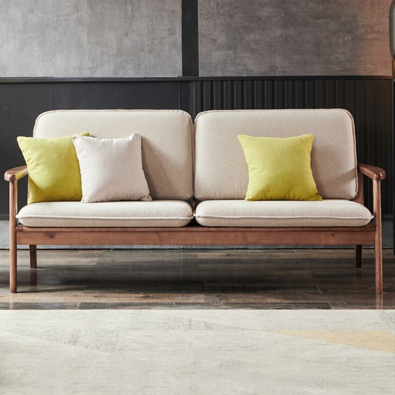 Fabric Sofa in Wooden with Wood Arm Contemporary Living Room Seating Clearhalo 'furn' 'furn_sofas' 'Furniture' 'Living Room Furniture' 'Sofa' 'sofas' 1200x1200_e15b4ad0-e1c0-4424-991a-40fc02ea35f5