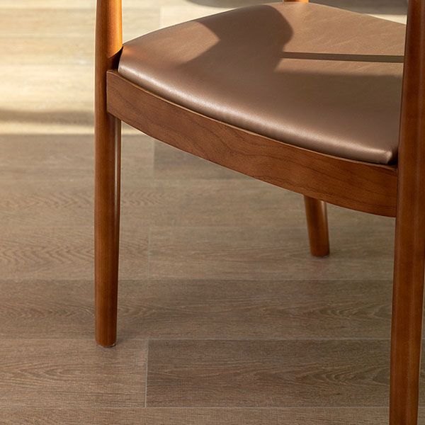 Modern Style Arm Chair Solid Wood Open Back Indoor Dining Chair Clearhalo 'Dining Chairs' 'Dining Tables & Seating' 'dining_chair' 'furn' 'furn_dining_chair' 'Furniture' 'furniture_dining_chair' 'Kitchen & Dining Furniture' 1200x1200_e15b572d-ca2b-4514-83d6-0833a8647fb2