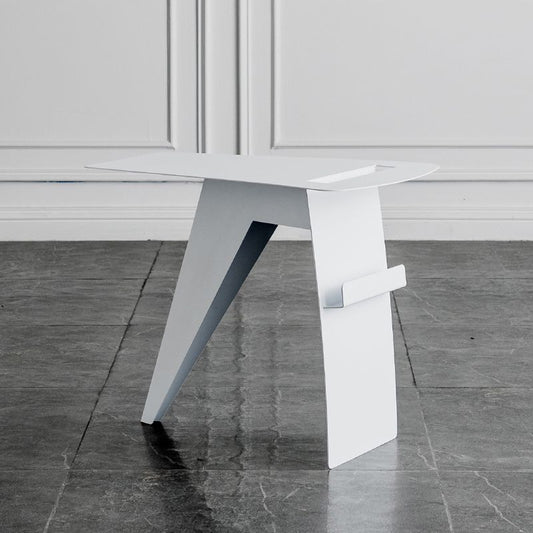 Mid-Century Sled End Table Geometric Metal Side Table, 19" Tall Clearhalo 'Coffee & Accent Tables' 'End & Side Tables' 'end_side_tables' 'furn' 'furn_end_side_tables' 'Furniture' 'Living Room Furniture' 1200x1200_e15bb8d1-e185-42ee-bf49-95b0f7d2577e