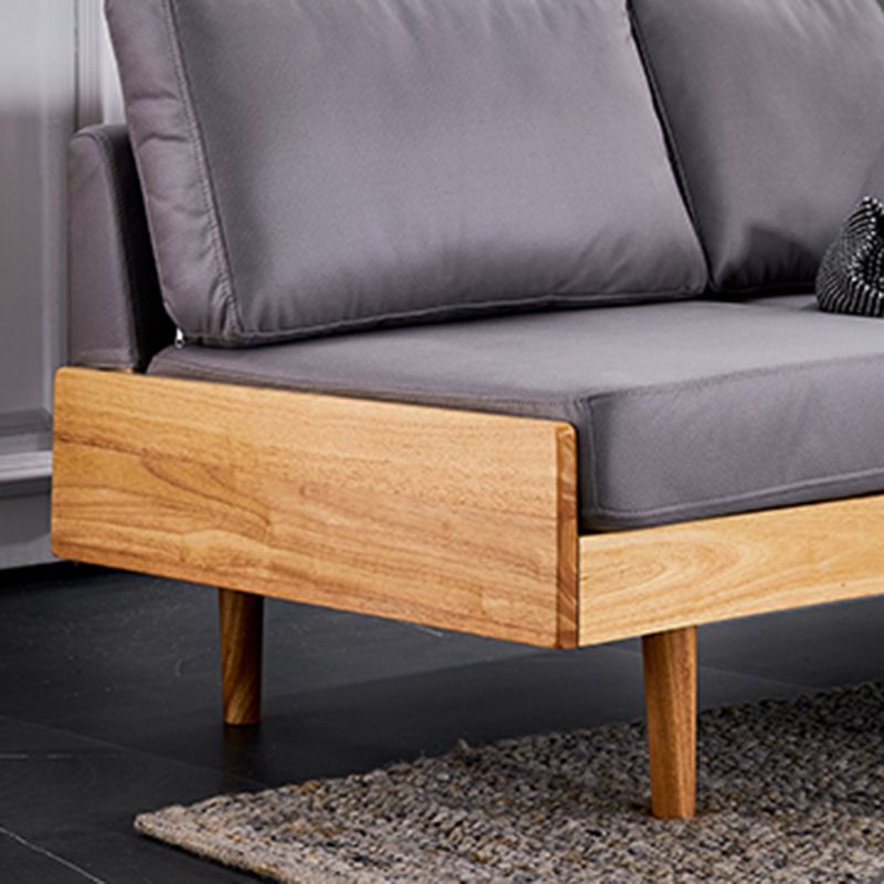 Contemporary Slipcovered Faux Leather Sofa Armless Sofa with Loose Back Clearhalo 'furn' 'furn_sofas' 'Furniture' 'furniture_sofas' 'kitchen' 'kitchen_sofas' 'Living Room Furniture' 'Sofa' 'sofas' 1200x1200_e15be24b-beec-4c59-af90-fb07bceedc44