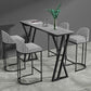 Stone Top Bar Table 42-inch Height Industrial Style Bistro Table for Restaurant Clearhalo 'Bar Furniture' 'Bar Tables' 'bar_tables' 'Furniture' 'furniture_bar_tables' 'Kitchen & Dining Furniture' 'kitchen&dining_furn' 'kitchen' 1200x1200_e15d1351-cefc-47c8-a1fa-489457a38c49