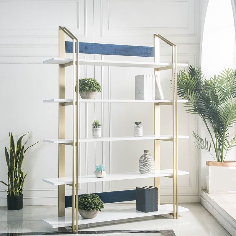 Moderne boekenplank metalen open plank boekenkast met planken voor kantoor