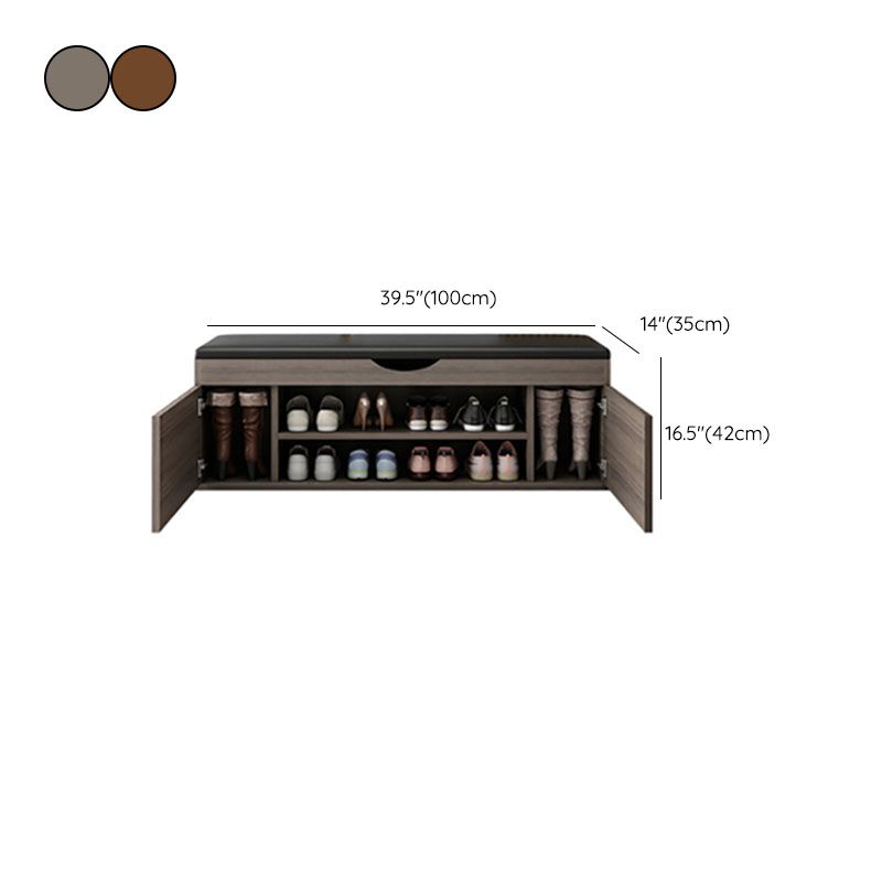 13,65 "W banc d'entrée industriel banc de siège rectangle avec rembourrage