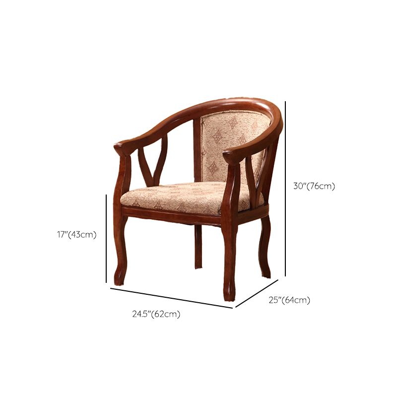 Traditional Style Dining Chair Upholstered Solid Wood Base Arm Chair for Home Clearhalo 'Dining Chairs' 'Dining Tables & Seating' 'dining_chair' 'furn' 'furn_dining_chair' 'Furniture' 'Kitchen & Dining Furniture' 1200x1200_e15e90e7-6aec-47c1-9976-e04c4e4184ad