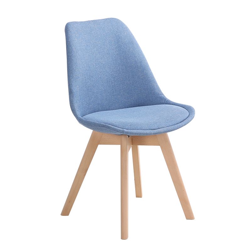 Scandinavian Dining Chair 17'' Wide Solid Back Chair with Wood Legs for Home Use Clearhalo ' kitchen&dining_furn' 'Dining Chairs' 'Dining Tables & Seating' 'dining_chair' 'Furniture' 'furniture_dining_chair' 'Kitchen & Dining Furniture' 'kitchen' 1200x1200_e15fc011-9a2b-415f-9089-32bc9019b557