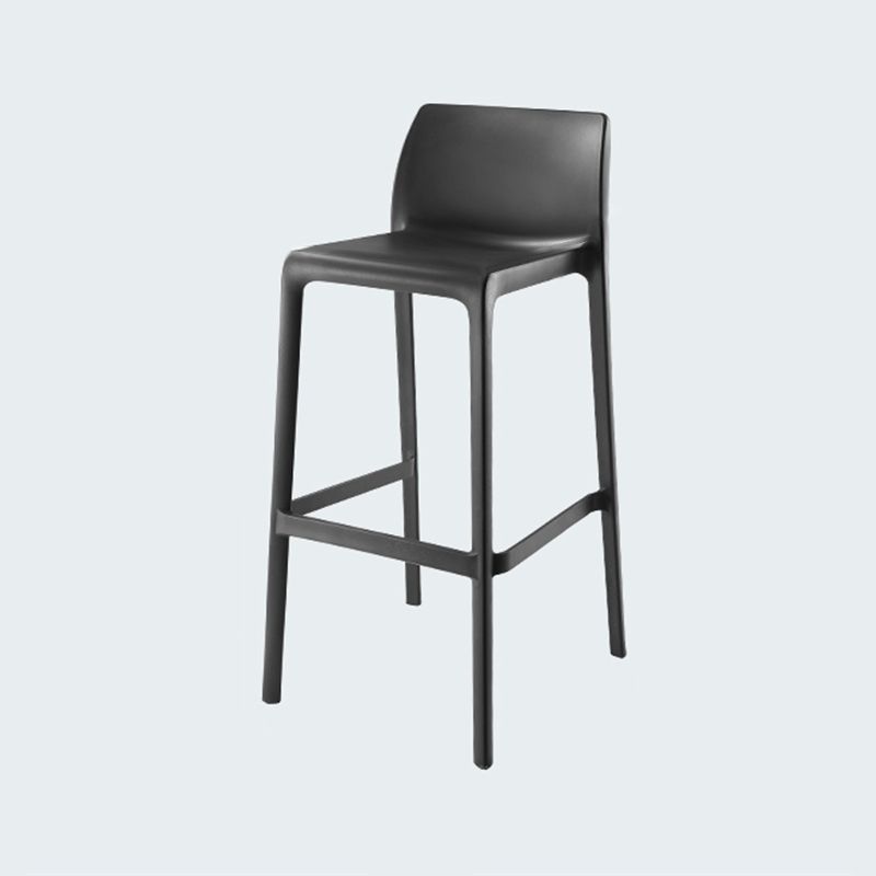 Modern Style Bar-stool Plastic Counter Bar Stool for Kitchen Bar with Plastic Legs Clearhalo 'Bar Furniture' 'Bar Stools' 'bar_stools' 'furn' 'furn_bar_stools' 'Furniture' 'furniture_bar_stools' 'Kitchen & Dining Furniture' 1200x1200_e16129b8-21a6-4e34-9247-0de97406af74