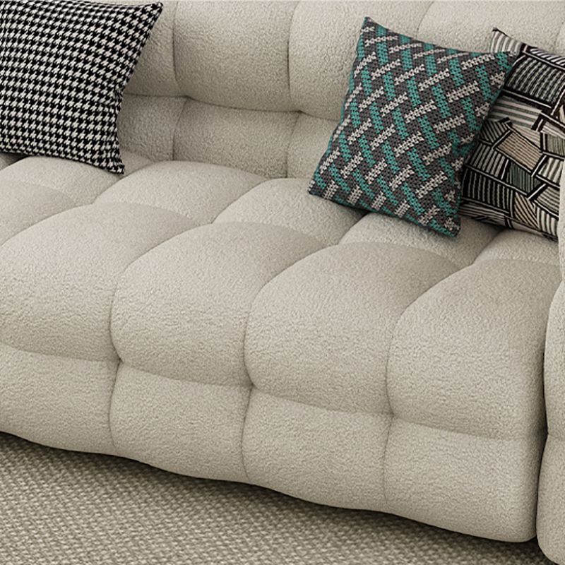 35" Wide Scandinavian Sofa Bed White Fabric Seating with Pillows Clearhalo 'furn' 'furn_sofas' 'Furniture' 'Living Room Furniture' 'Sofa' 'sofas' 1200x1200_e164d8d0-9a9c-4451-a51a-515fd86cc9dd
