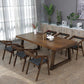 Contemporary Solid Wood Dining Table Set Rectangle Shape Standard Dining Set in Brown Clearhalo 'Dining Room Sets' 'Dining Tables & Seating' 'dining_room_set' 'furn' 'furn_dining_room_set' 'Furniture' 'furniture_dining_room_set' 'Kitchen & Dining Furniture' 'kitchen&dining_furn' 'kitchen' 1200x1200_e165265a-2b69-48e0-8055-d14a84de998b