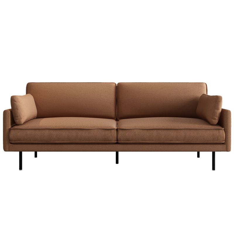Square Arm Sofa Pure Color Latex Filled Sofa for Home Apartment Clearhalo 'furn' 'furn_sofas' 'Furniture' 'furniture_sofas' 'kitchen' 'kitchen_sofas' 'Living Room Furniture' 'Sofa' 'sofas' 1200x1200_e1679a75-a08e-479d-a623-5bd8a348cbc2