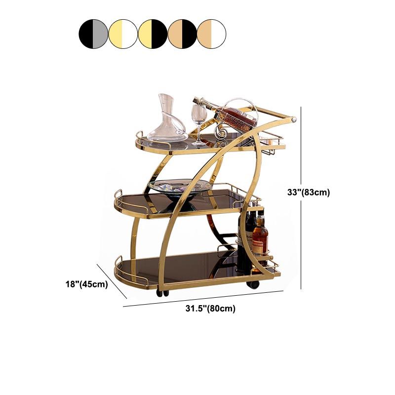 32.68" High Modern Prep Table Rolling Metal Prep Table for Home Clearhalo 'furn' 'furn_kitchen_islands_carts' 'Furniture' 'Kitchen & Dining Furniture' 'Kitchen Islands & Carts' 'kitchen_islands_carts' 1200x1200_e1694cb9-cfef-4b96-92c3-b4cb12b22b6c