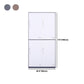 Metal Hinged Wardrobe Cabinet Contemporary Wardrobe Armoire for Home
