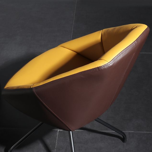 Contemporary Style Dining Chair Arm Metal Side Parsons Chair for Kitchen Clearhalo ' kitchen&dining_furn' 'Dining Chairs' 'Dining Tables & Seating' 'dining_chair' 'furn' 'furn_dining_chair' 'Furniture' 'furniture_dining_chair' 'Kitchen & Dining Furniture' 'kitchen' 1200x1200_e16f3337-74eb-4207-88be-dad175daefc2