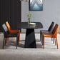 Contemporary 1/4/5/6 Pieces Dining Set Black Rectangle Dining Table Set Clearhalo 'Dining Room Sets' 'Dining Tables & Seating' 'dining_room_set' 'furn' 'furn_dining_room_set' 'Furniture' 'furniture_dining_room_set' 'Kitchen & Dining Furniture' 'kitchen&dining_furn' 'kitchen' 1200x1200_e16fa3c5-8f98-4ee4-bde7-ed07a87836e6