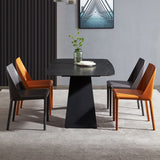 Contemporary 1/4/5/6 Pieces Dining Set Black Rectangle Dining Table Set Clearhalo 'Dining Room Sets' 'Dining Tables & Seating' 'dining_room_set' 'furn' 'furn_dining_room_set' 'Furniture' 'furniture_dining_room_set' 'Kitchen & Dining Furniture' 'kitchen&dining_furn' 'kitchen' 1200x1200_e16fa3c5-8f98-4ee4-bde7-ed07a87836e6