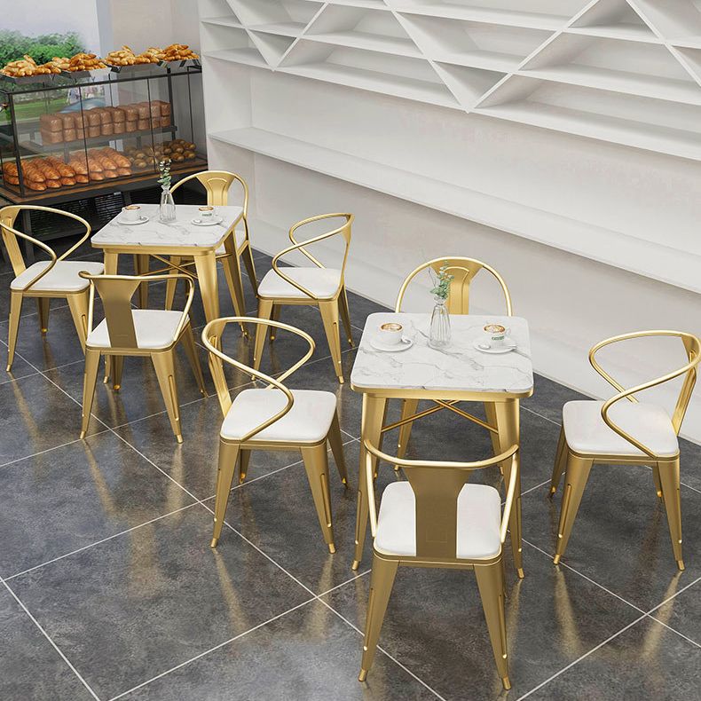 Industrial Dining Table White Sintered Stone Table with Gold Sled Base for Dining Room Clearhalo ' dining_table' 'Dining Tables & Seating' 'Dining Tables' 'furn' 'furn_dining_table' 'Furniture' 'furniture_dining_table' 'Kitchen & Dining Furniture' 'kitchen&dining_furn' 'kitchen' 'kitchen_dining_table' 1200x1200_e16fa703-abb0-4ca2-97e7-6d840dd9143e