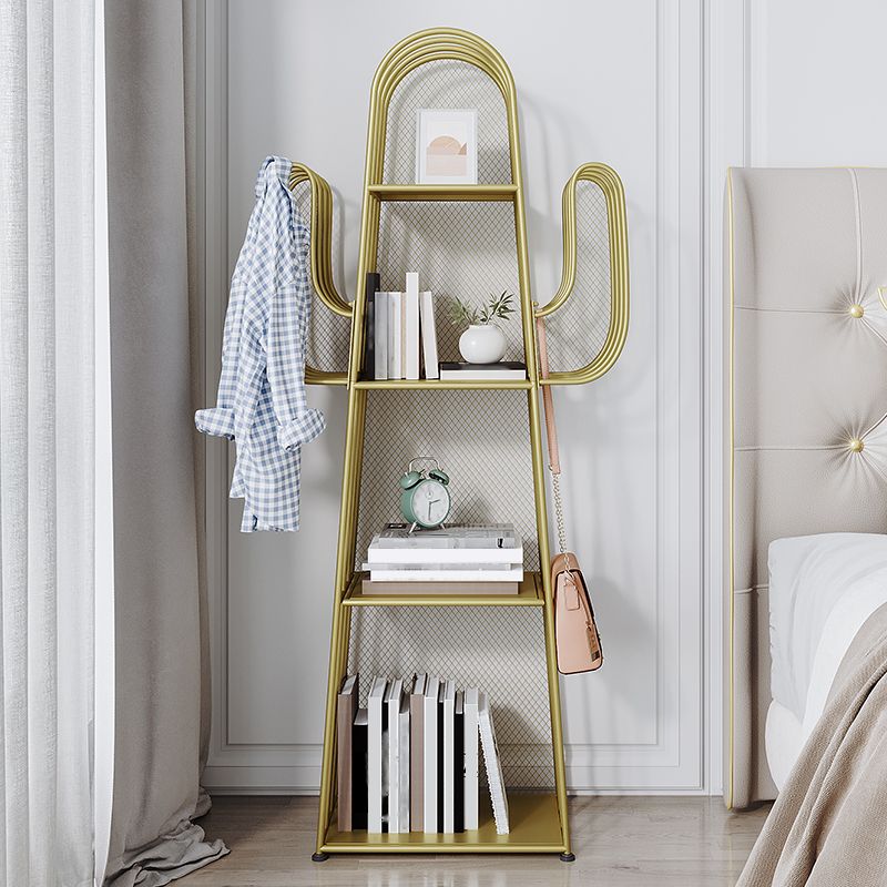 Closed Back Metal Bookcase Scandinavian Style Bookshelf for Home Office Clearhalo 'Bookcases' 'furn' 'furn_bookcases' 'Furniture' 'furniture_bookcases' 'kitchen' 'kitchen_bookcases' 'Living Room Furniture' 'Office Furniture' 1200x1200_e1705755-b40f-4167-9e0f-f18584a7885c