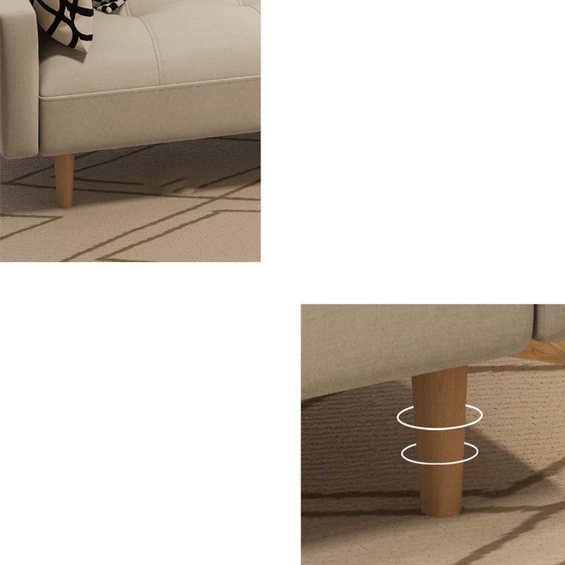 Getufte split-back zitplaat lederen vierkante armbank met kussens