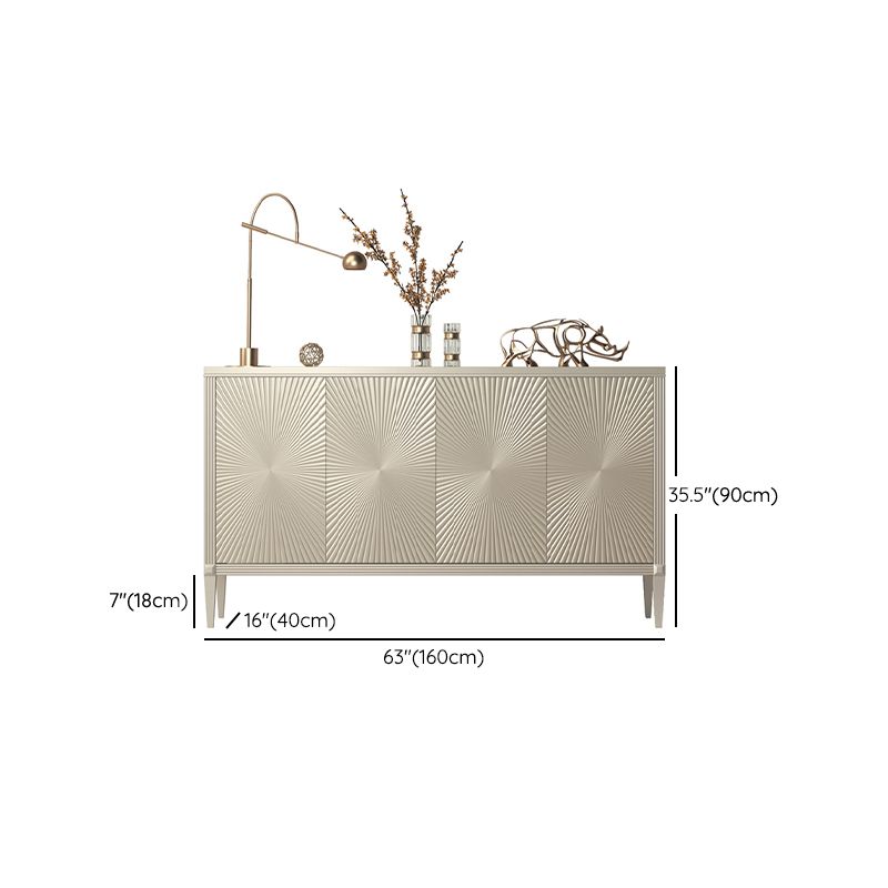 Tavolo da tavolo a buffet glam tavolo da sideboard in legno con gambe per sala da pranzo