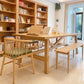 Modern Rectangle Solid Wood Dining Table Trestle Base Dining Table Clearhalo 'Dining Tables & Seating' 'Dining Tables' 'dining_table' 'furn' 'furn_dining_table' 'Furniture' 'Kitchen & Dining Furniture' 1200x1200_e17348a4-afa1-4149-a5f6-1d6e2fc05151