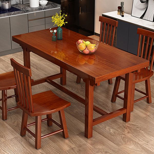 Modern Solid Wood Standard Dining Table Kitchen Rectangle Dining Table with Trestle Base Clearhalo ' dining_table' 'Dining Tables & Seating' 'Dining Tables' 'furn' 'furn_dining_table' 'Furniture' 'furniture_dining_table' 'Kitchen & Dining Furniture' 'kitchen&dining_furn' 'kitchen' 'kitchen_dining_table' 1200x1200_e1750575-6ee6-4335-81c5-821234901b43