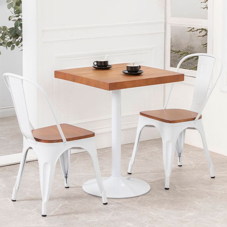 Solid Wood Industrial Dining Table Brown Top Table with White Frame for Dinning Room Clearhalo ' dining_table' 'Dining Tables & Seating' 'Dining Tables' 'furn' 'furn_dining_table' 'Furniture' 'furniture_dining_table' 'Kitchen & Dining Furniture' 'kitchen&dining_furn' 'kitchen' 'kitchen_dining_table' 1200x1200_e176bbfb-7db7-40b8-b133-cf3ffd4b5296