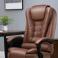 Contemporary Recliner Chair with Arms in Pu Leather/Grain Leather