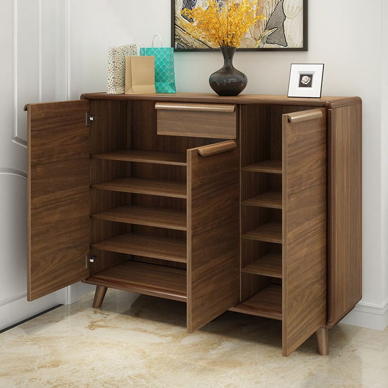 Industriële houten accentkastbar trekt rechte benen kast