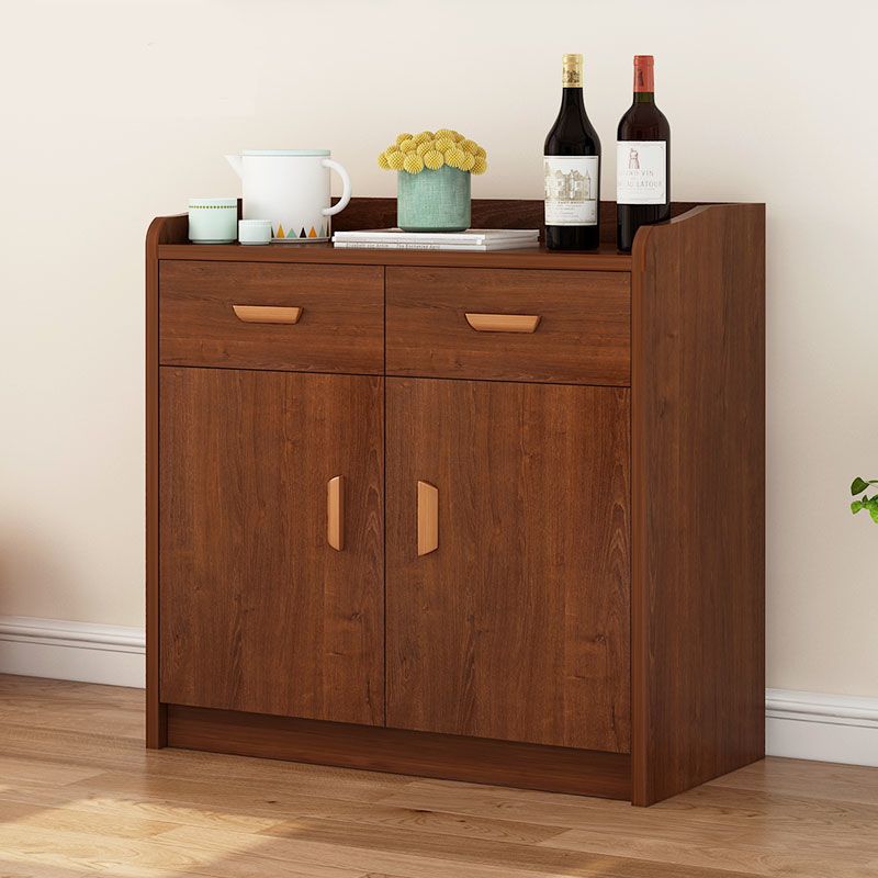 Sideboard in legno ingegnerizzato contemporaneo con porte e cassetti per sala da pranzo