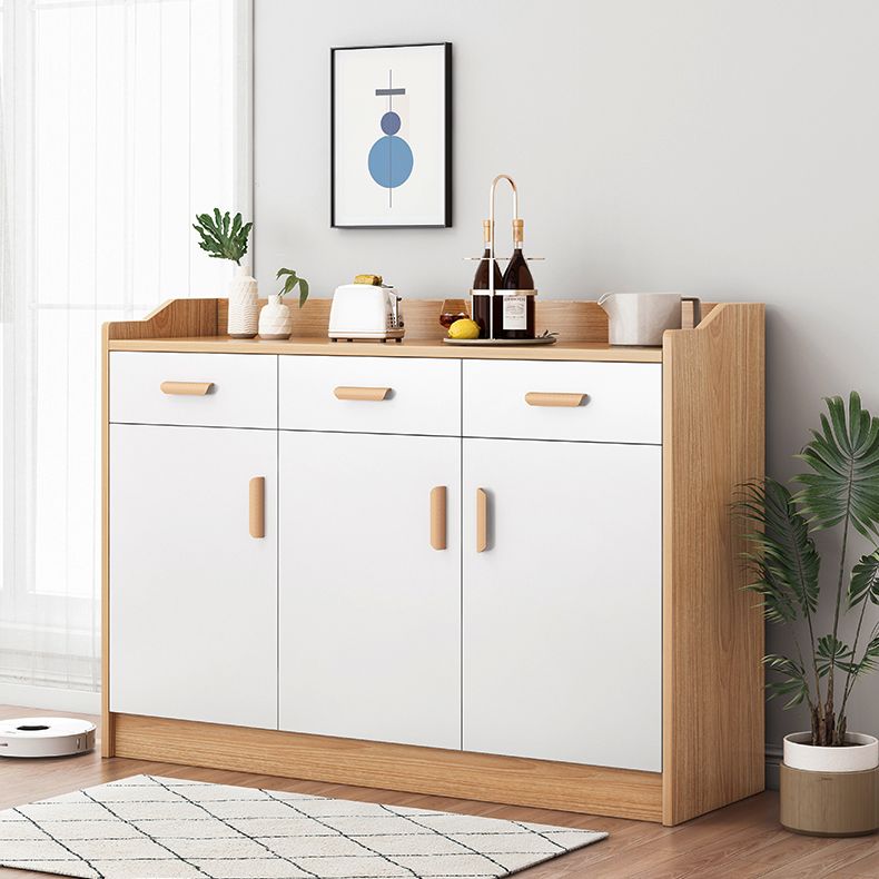 Wood Living Room Sideboard Cabinet Modern Credenza with Storage and Drawer Clearhalo 'buffet_sideboard' 'Buffets & Sideboards' 'furn' 'furn_buffet_sideboard' 'Furniture' 'furniture_buffet_sideboard' 'Kitchen & Dining Furniture' 1200x1200_e17c654f-ffdb-4e4f-a3e0-4e4a9f7faab1