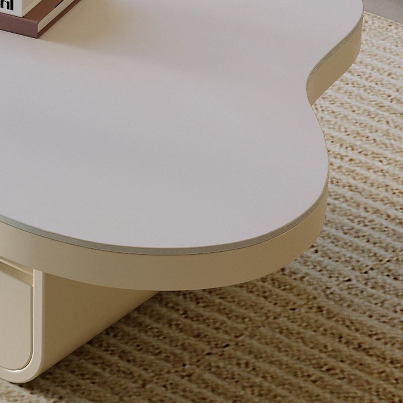 1 - Drawer and 1 - Shelf Coffee Cocktail Table Solid Wood Pedestal Coffee Table Clearhalo 'Coffee & Accent Tables' 'Coffee Tables' 'coffee_tables' 'furn' 'furn_coffee_tables' 'Furniture' 'Living Room Furniture' 1200x1200_e17d5c5e-5df6-468d-9005-b0fd9d17a2c9