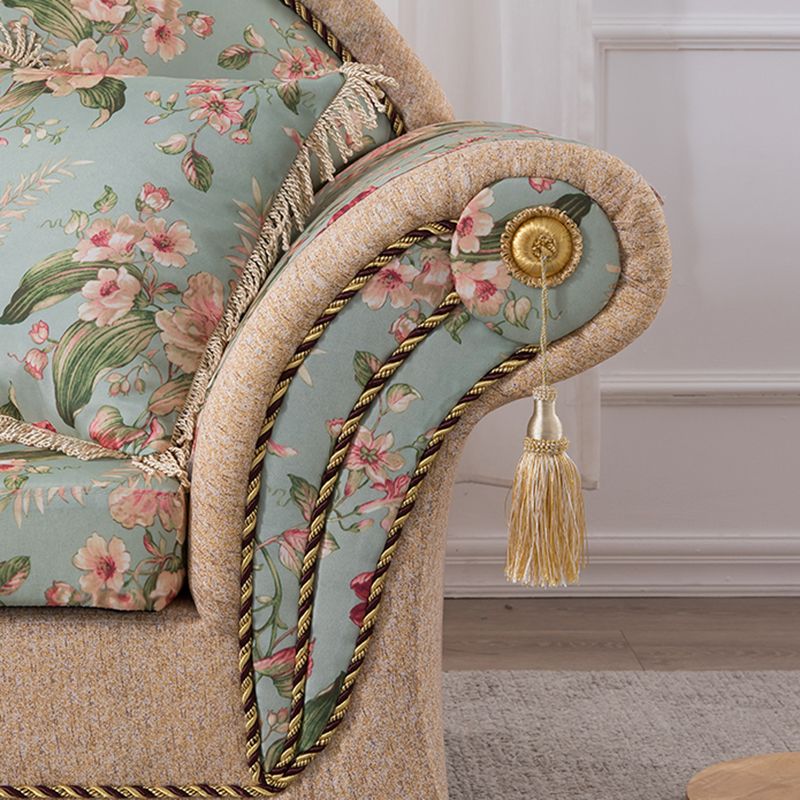 Floral with Arms Chaise Flared Arms with Legs for Bedroom Living Room Clearhalo 'Chairs & Seating' 'Chaise Lounge' 'chaise_lounge' 'furn' 'furn_chaise_lounge' 'Furniture' 'Living Room Furniture' 1200x1200_e1826b17-4906-423c-9668-647f83ee052c