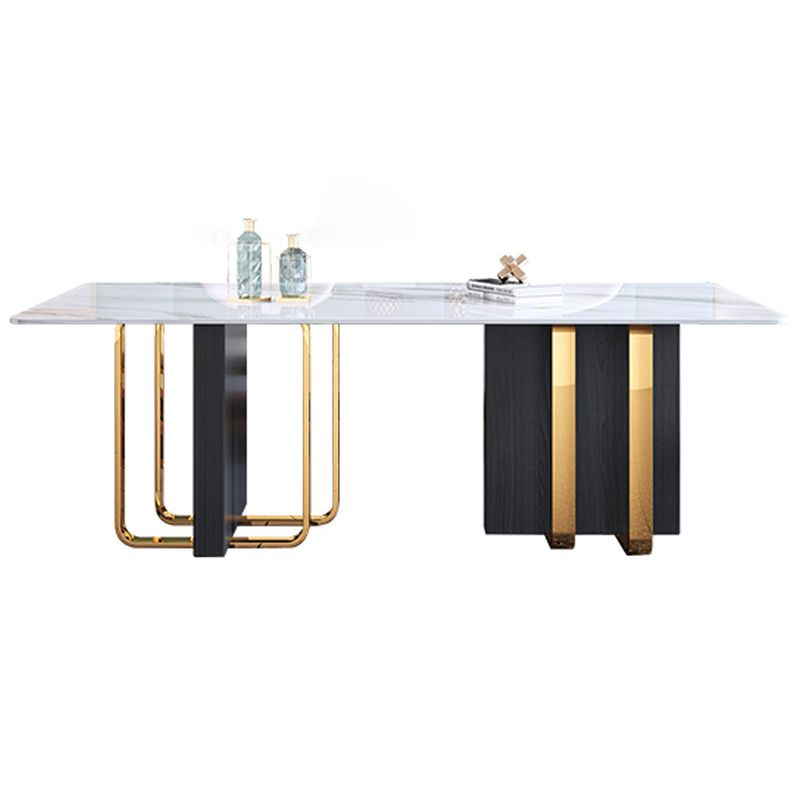 Traditional Luxury Rectangle Furniture Double Pedestal Stone Dining Table Clearhalo ' dining_table' 'Dining Tables & Seating' 'Dining Tables' 'furn' 'furn_dining_table' 'Furniture' 'furniture_dining_table' 'Kitchen & Dining Furniture' 'kitchen&dining_furn' 'kitchen' 'kitchen_dining_table' 1200x1200_e182be80-9582-41ae-98bb-72b85479c44d