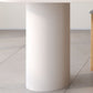 Mesa de comedor con tapa de piedra blanca Mesa de comedor interior moderna de forma libre