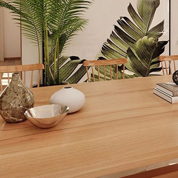 Rectangle Wood Dining Table for Restaurant Modern Pine Table with Trestle Base Clearhalo 'Dining Tables & Seating' 'Dining Tables' 'dining_table' 'furn' 'furn_dining_table' 'Furniture' 'furniture_dining_table' 'Kitchen & Dining Furniture' 1200x1200_e186d294-c282-4874-a7a5-b7057db1f3eb