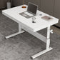 Zeitgenössischer Stand Desk Converter White Metal Trestle Base Desk für Büro