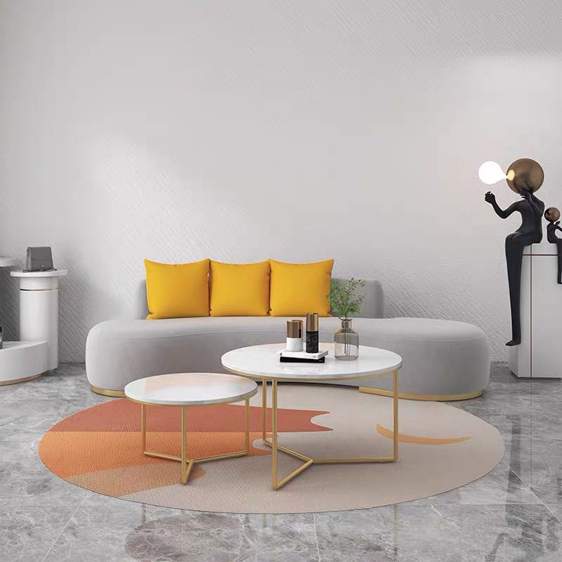 Divano in stile moderno vento nessun bracciolo senza ammortizzazione spugna del divano grigio/bianco imbottito